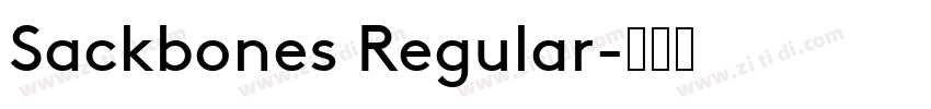 Sackbones Regular字体转换